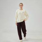 Wide-Leg Mid-Wiast Plain Pants for Women Image