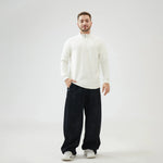 Baggy Mid-Wiast Tie-Dye Pants for Men Image