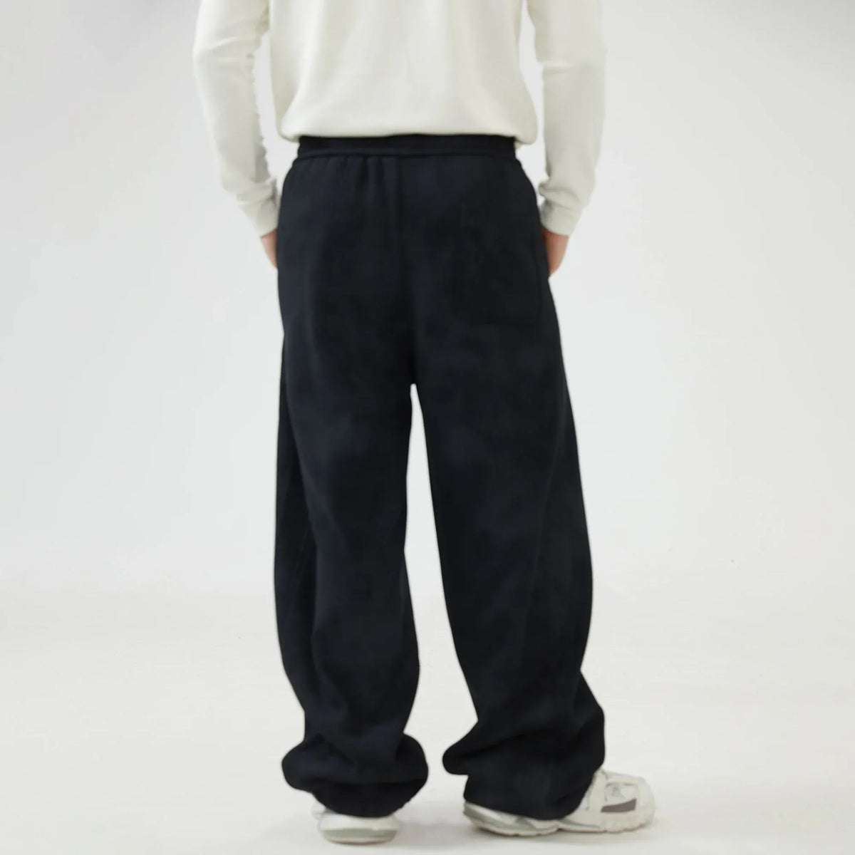 Baggy Mid-Wiast Tie-Dye Pants for Men Image