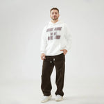 Baggy Mid-Wiast Solid Pants for Men Image