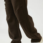 Baggy Mid-Wiast Solid Pants for Men Image