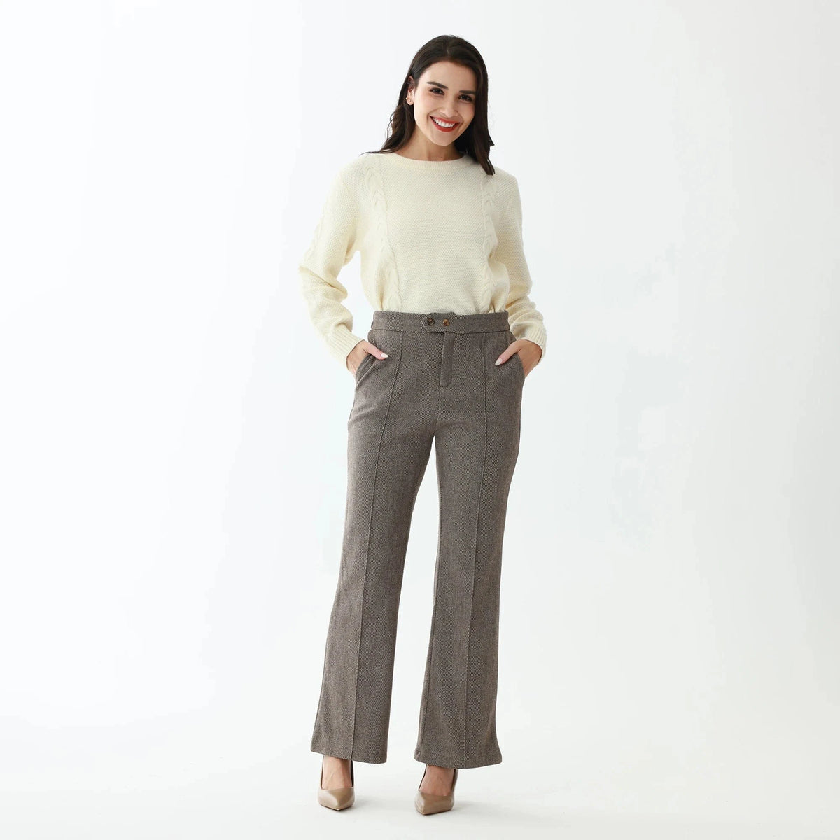 Elegant Solid Pants for Women Image
