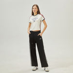 بنطال مطرز كاجوال للنساء