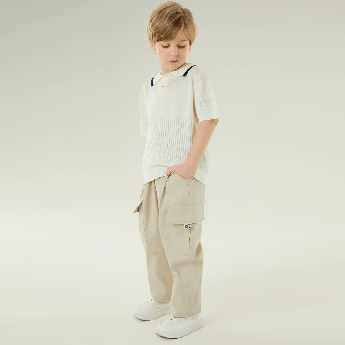 Badge Casual Pants for Boys