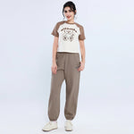 بنطال كاجوال مزين بشاره للنساء