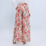 بنطال كاجوال مزين بنمط الزهور للنساء