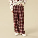 Checked Pants For Girls