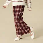 Checked Pants For Girls