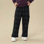 Checked Pants For Girls
