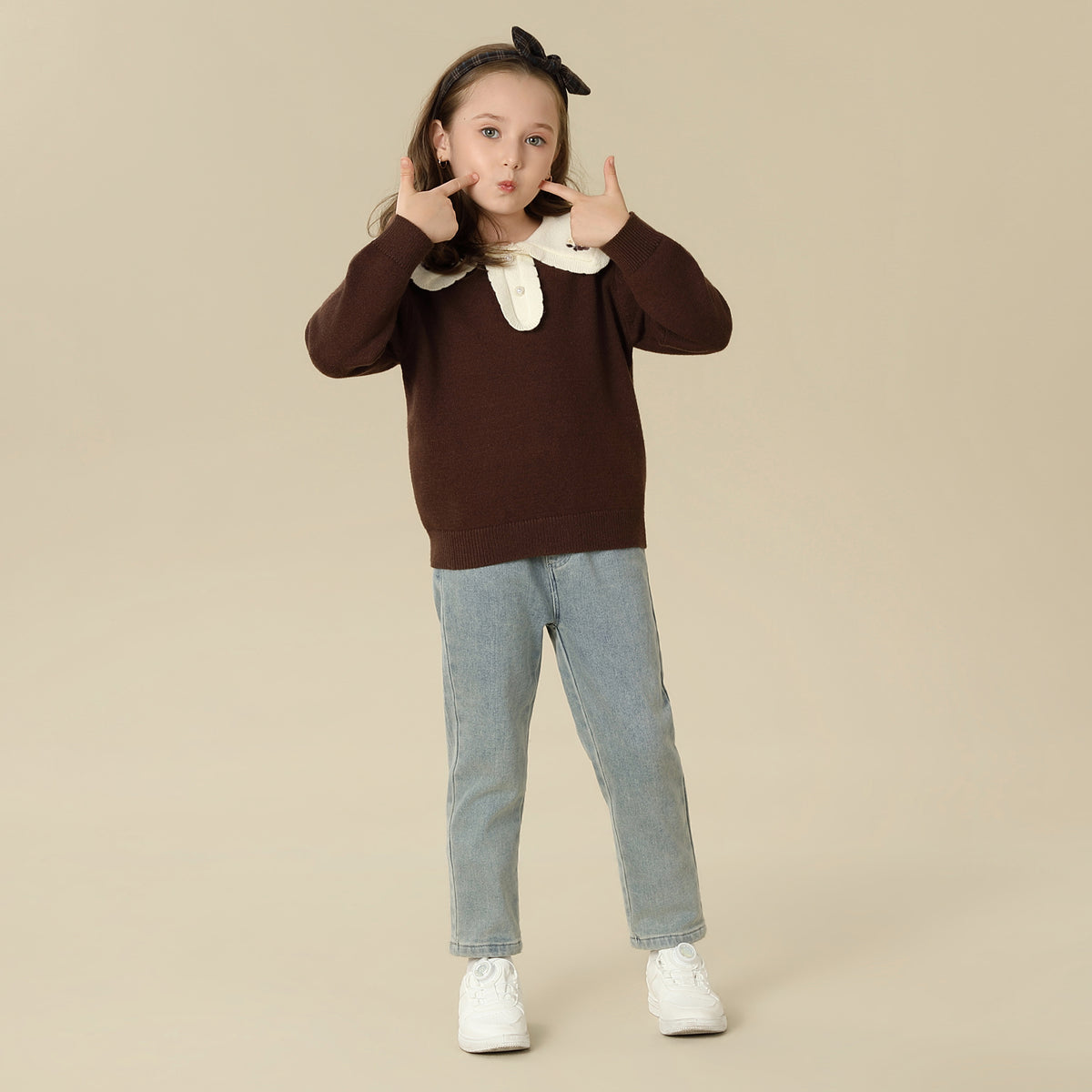 Washed Jeans Pants For Girls