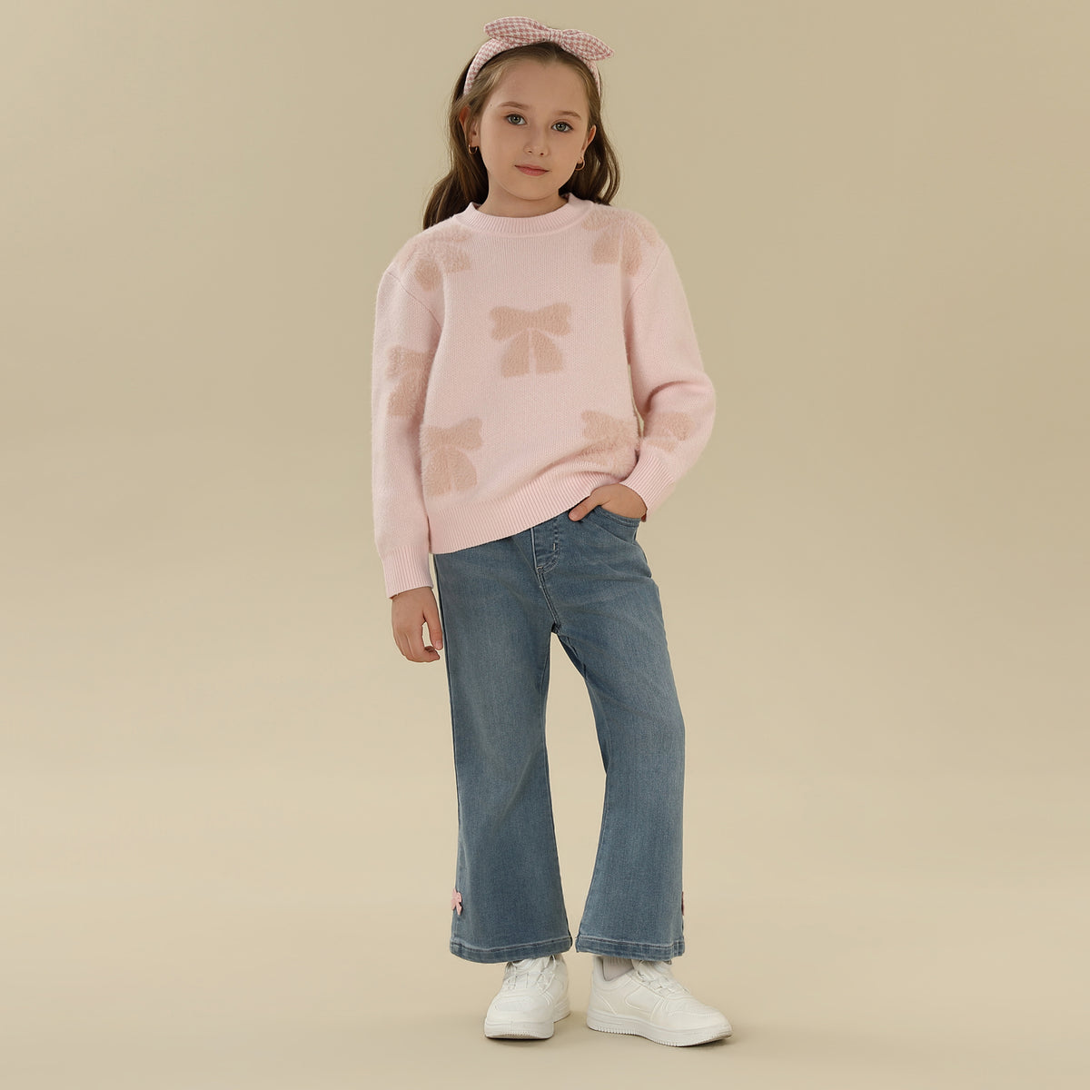 Washed Jeans Pants For Girls