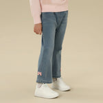 Washed Jeans Pants For Girls