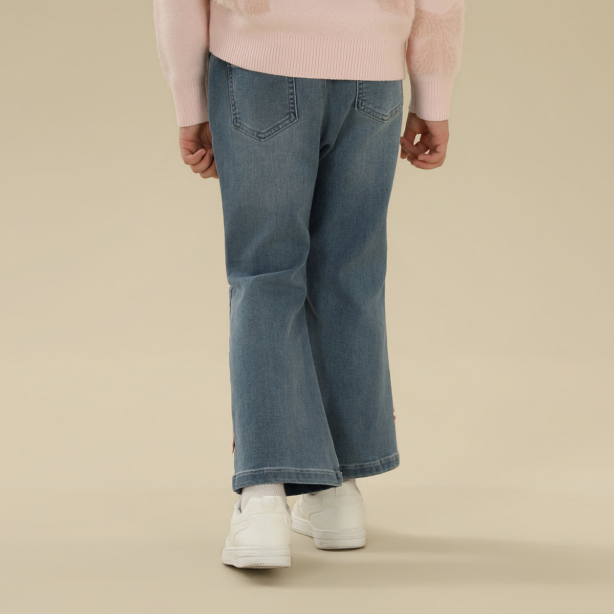 Washed Jeans Pants For Girls
