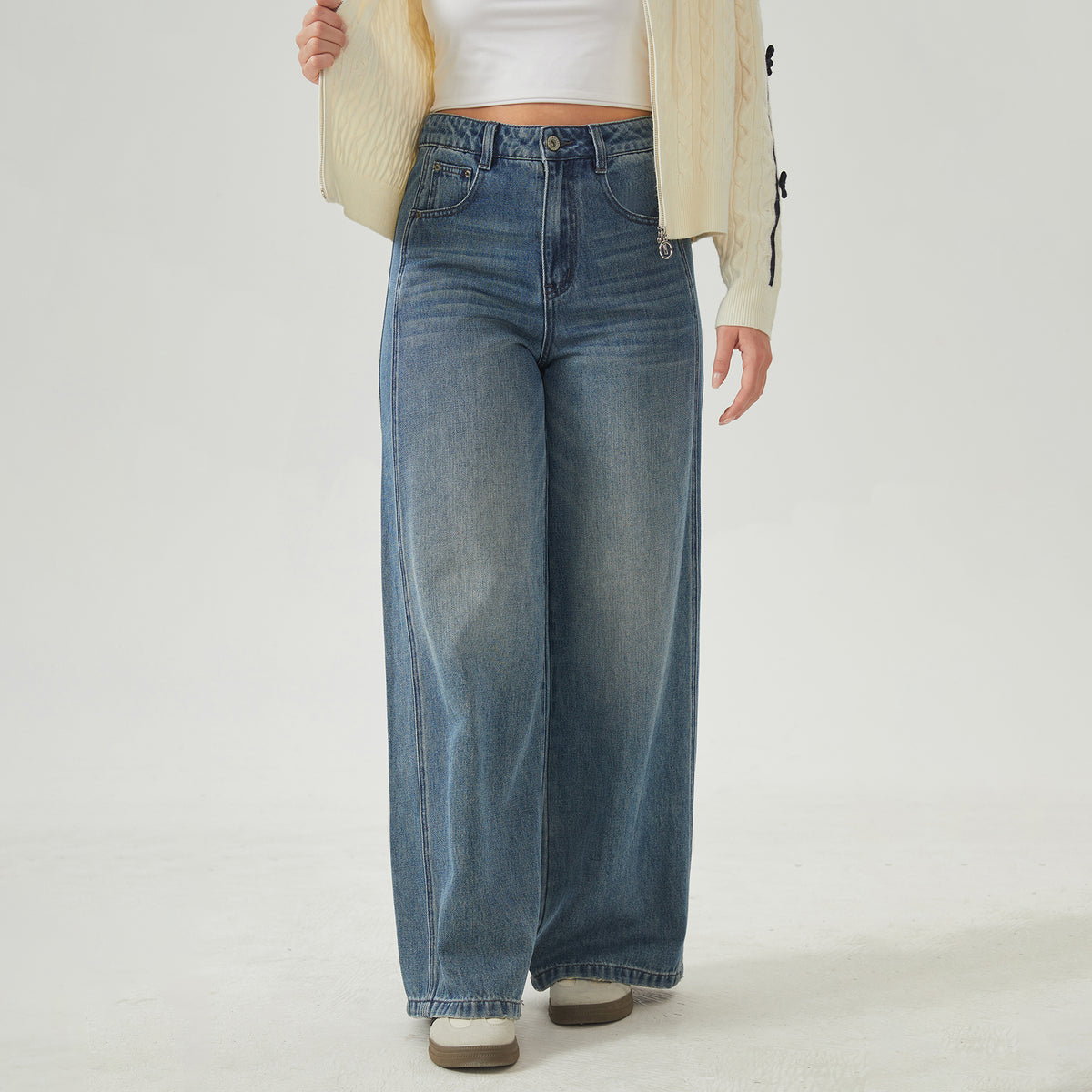 Washed Jeans Pants For Women
