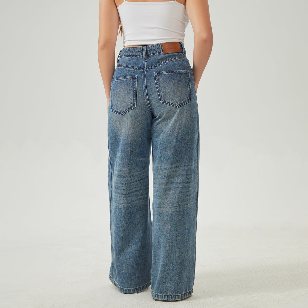 Washed Jeans Pants For Women