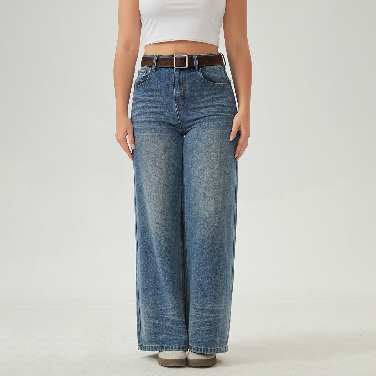 Washed Jeans Pants For Women