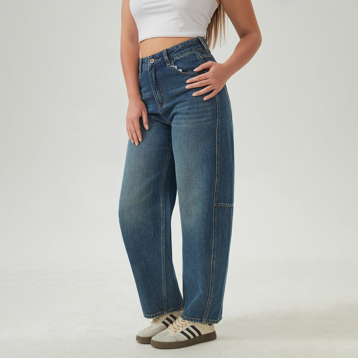 Washed Jeans Pants For Women