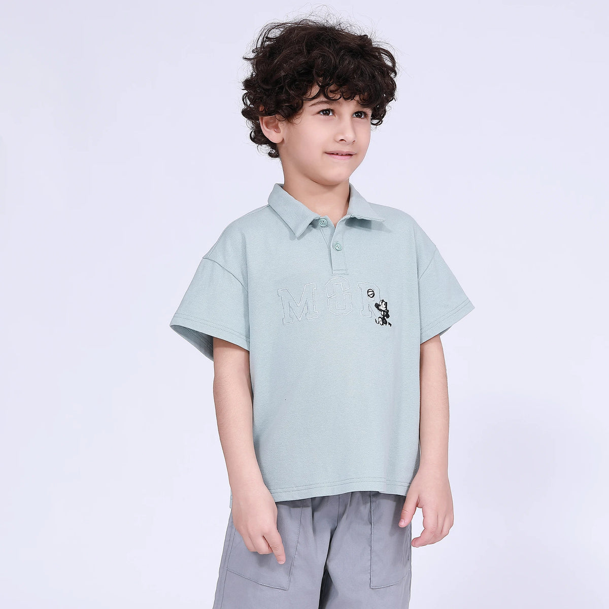 Embroidery Polo Shirt for Boys Image