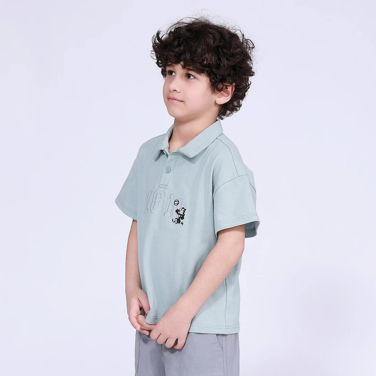 Embroidery Polo Shirt for Boys Image