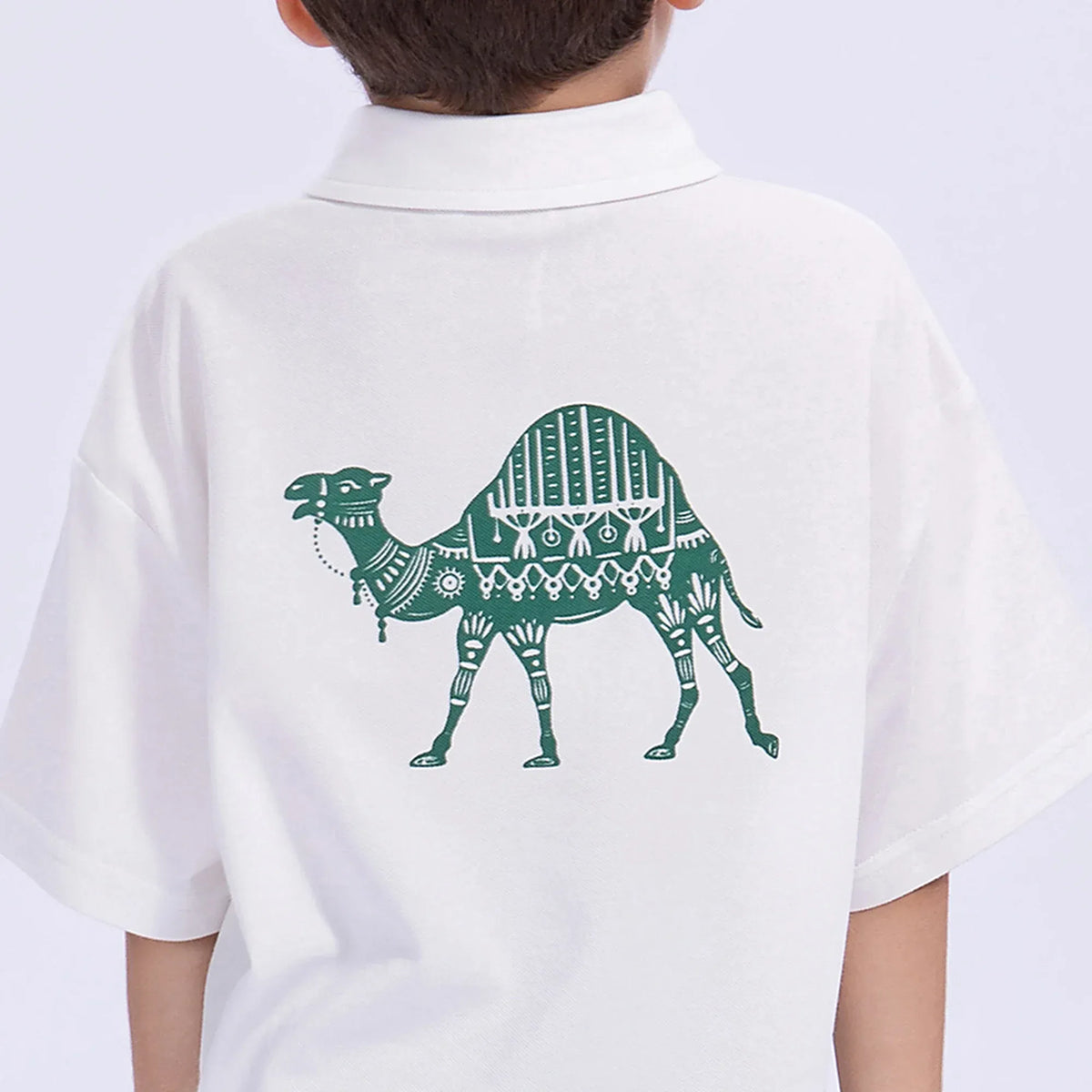 Printed Casual Polo Shirt for Boys Image