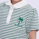 Striped Casual Polo Shirt for Girls Image