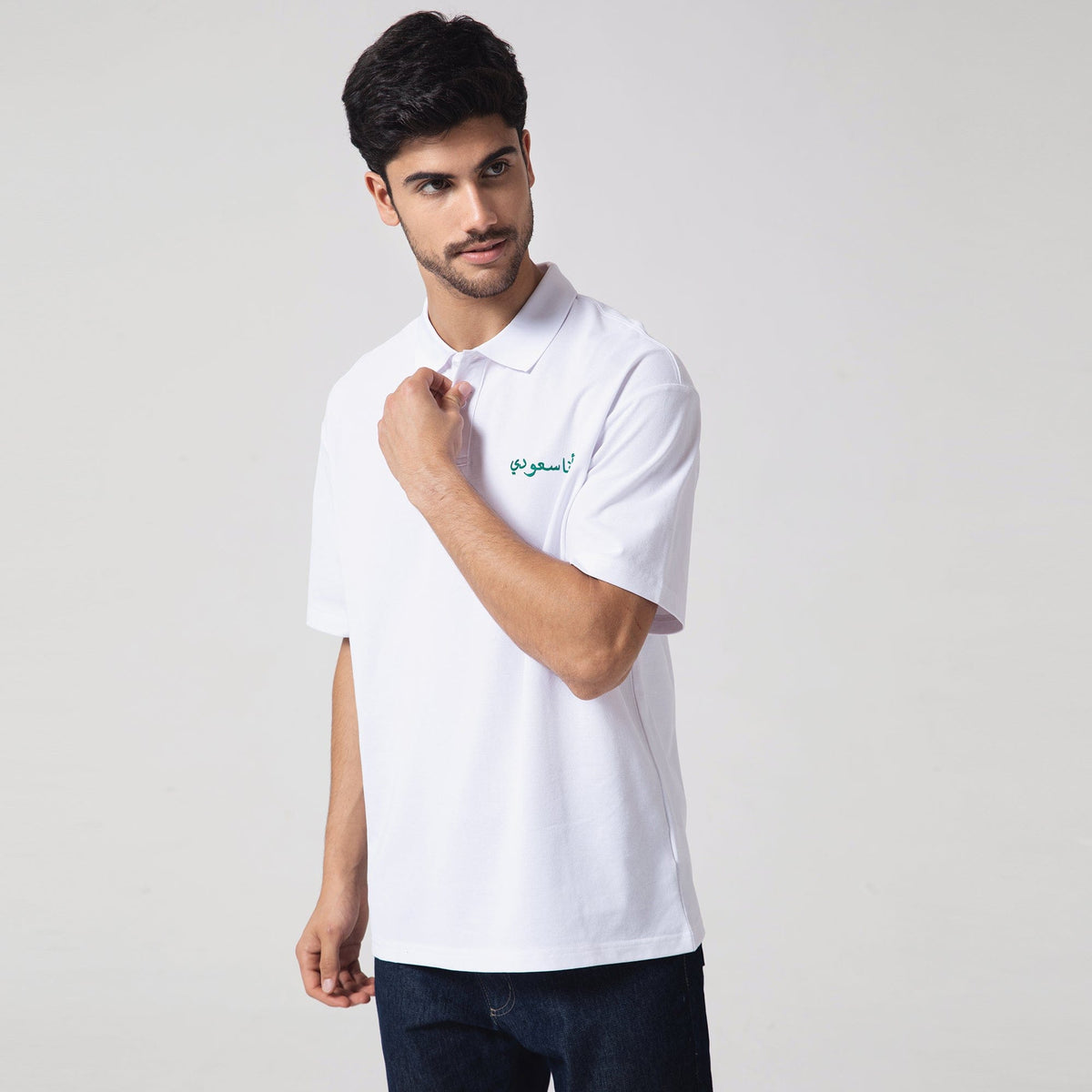 Printed Casual Polo Shirt for Men Image