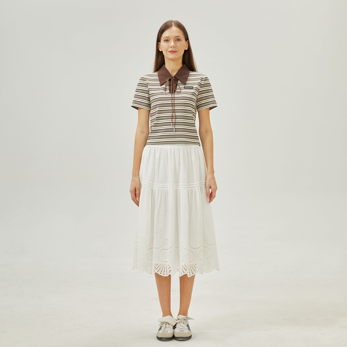 بولوشيرت مخطط للنساء