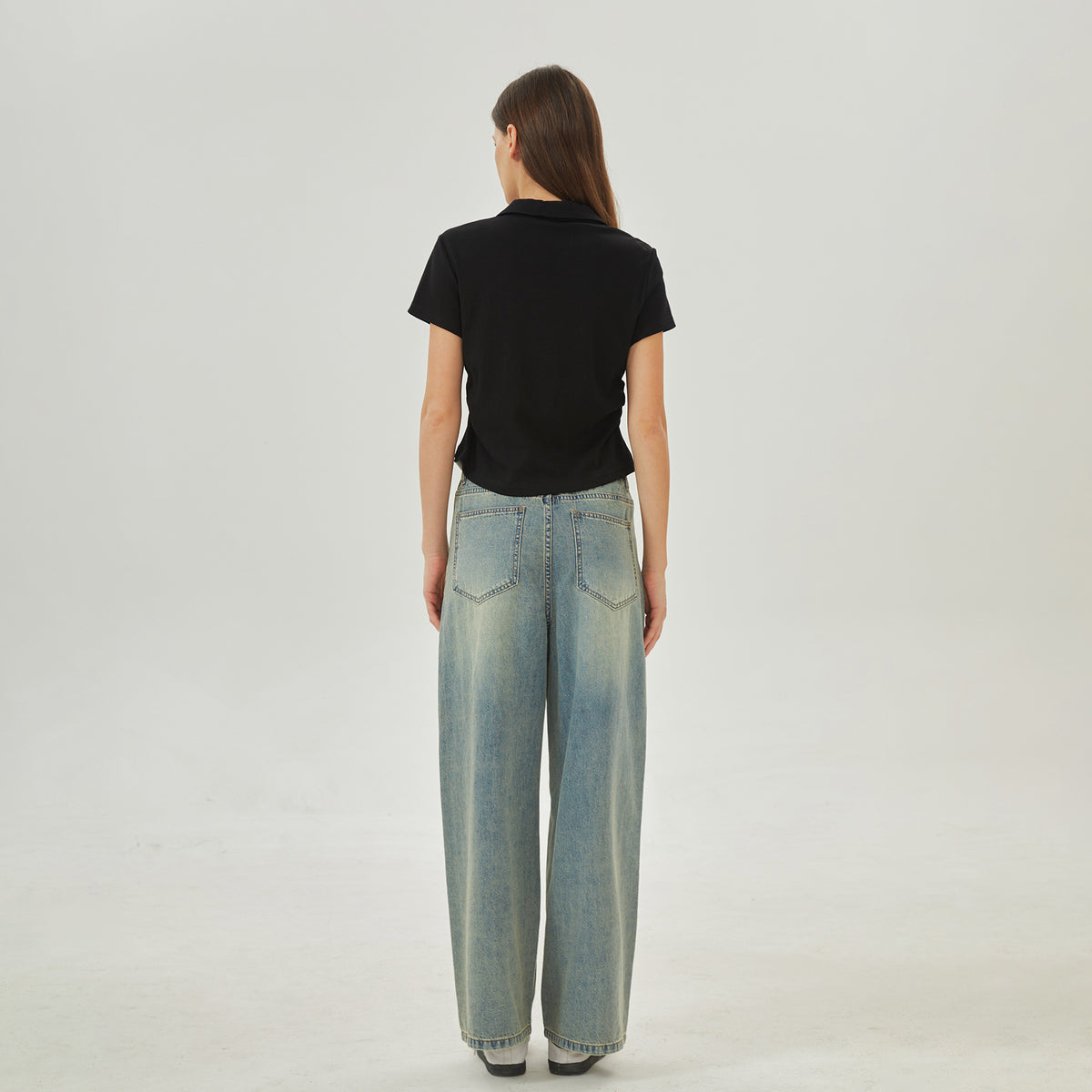 بولوشيرت كاجوال مطرز للنساء