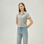 بولوشيرت كاجوال مطرز للنساء