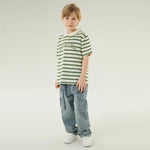 بولوشيرت كاجوال مخطط للأولاد