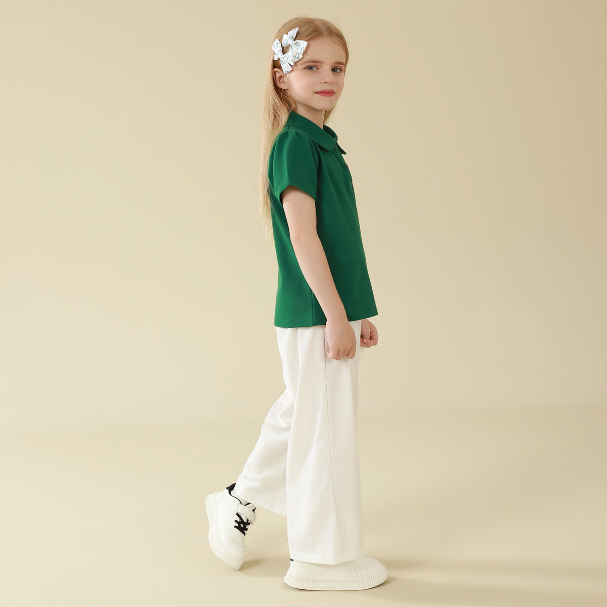 Embroidery Polo Shirt For Girls