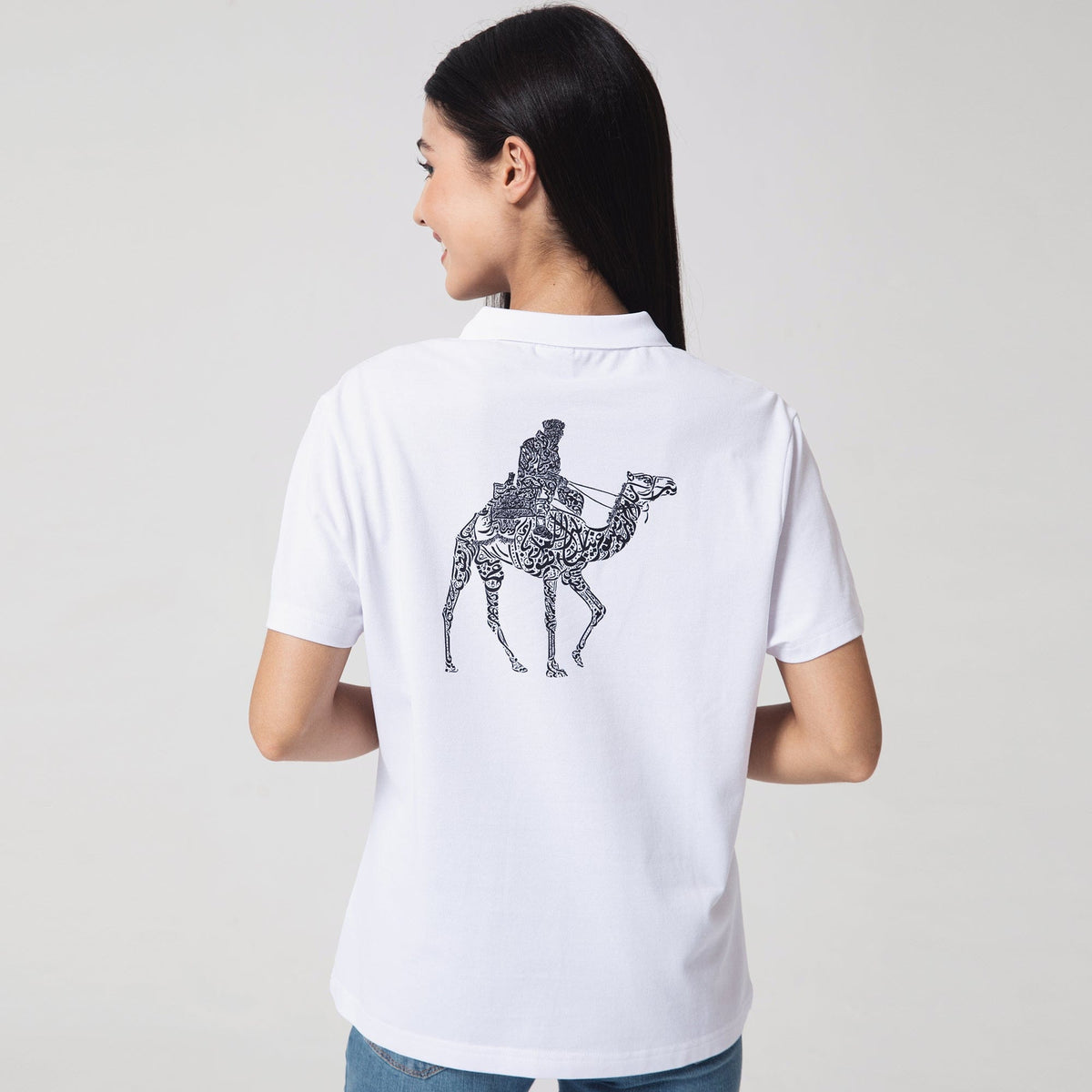 Printed Casual Polo Shirt for Women Image