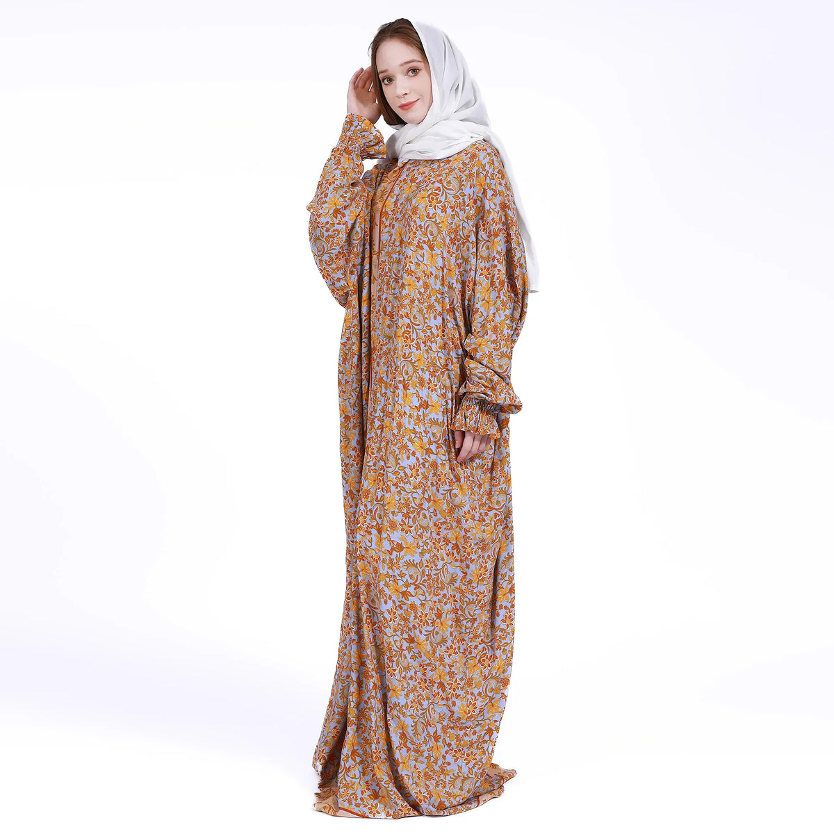 Floral Prayer Robe Set for Women Image