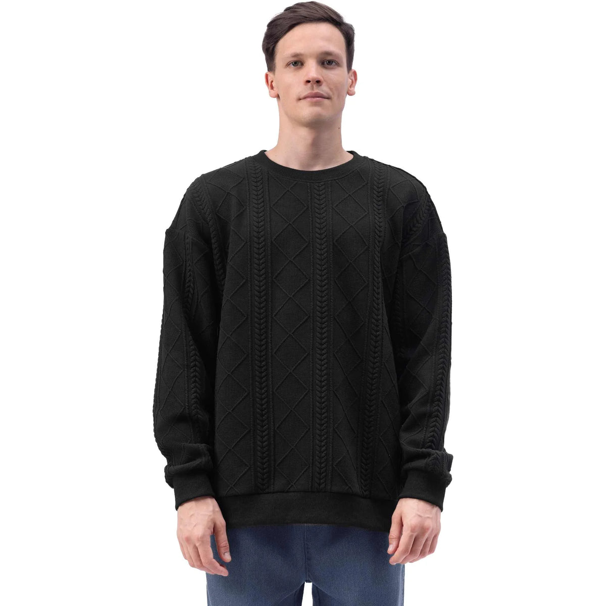 Jacquard Casual Pullover For Men