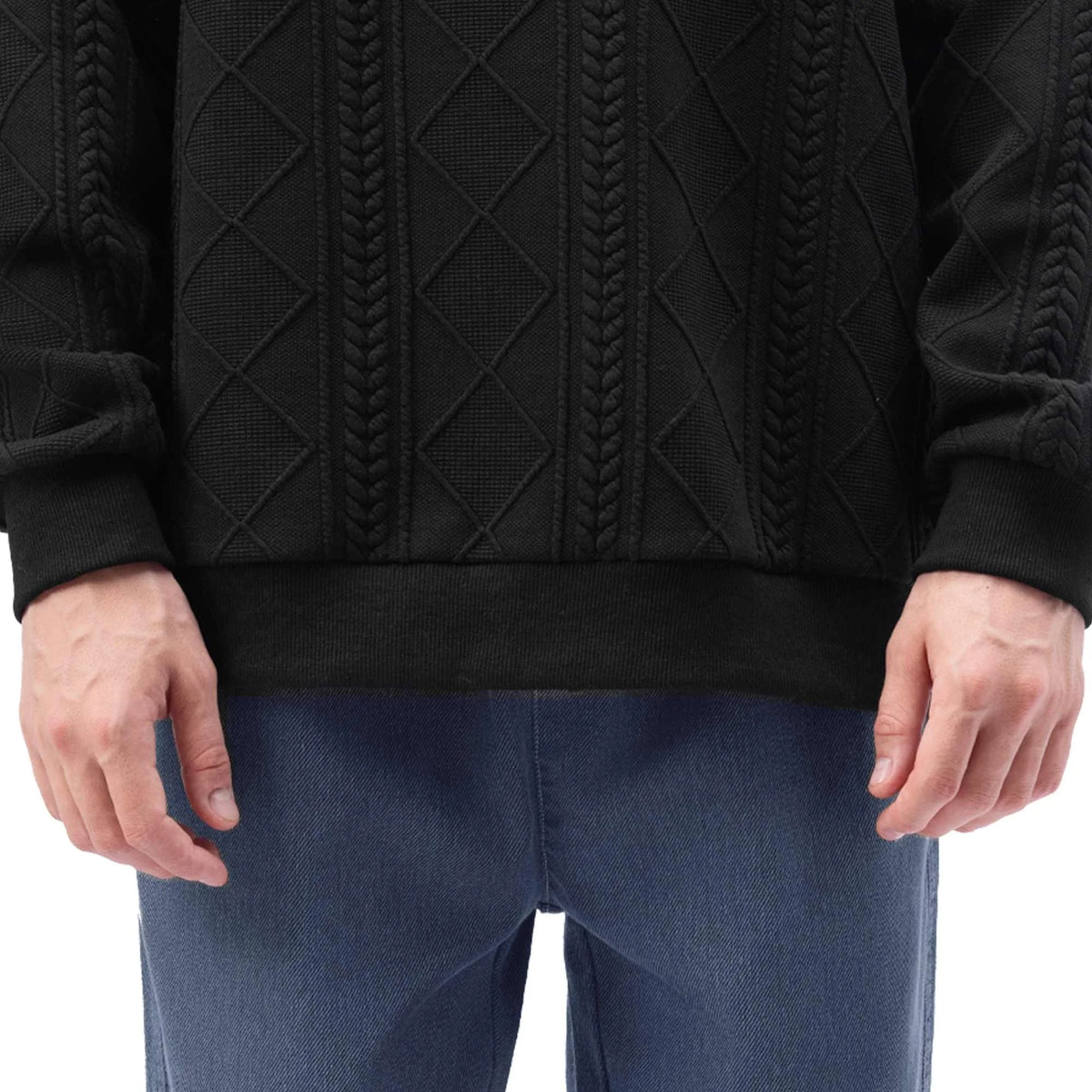 Jacquard Casual Pullover For Men