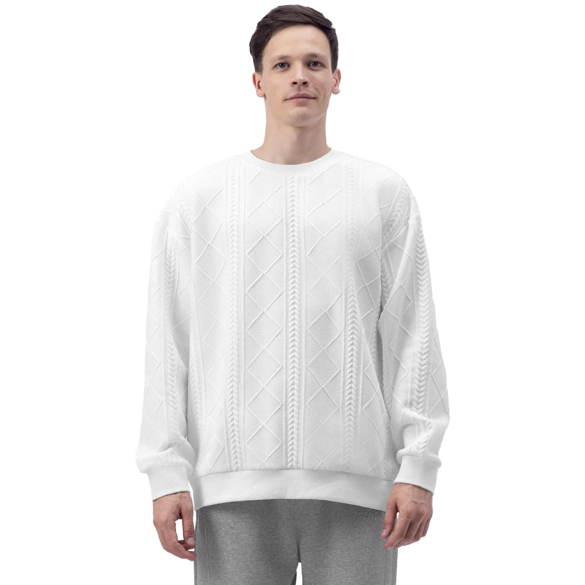 Jacquard Casual Pullover For Men