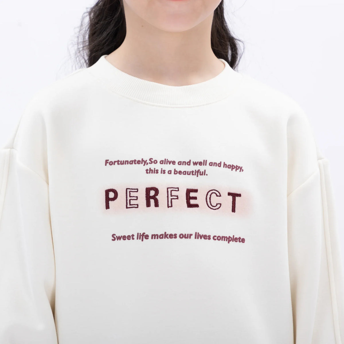 Casual Printed Sweatshirt for Girls Image