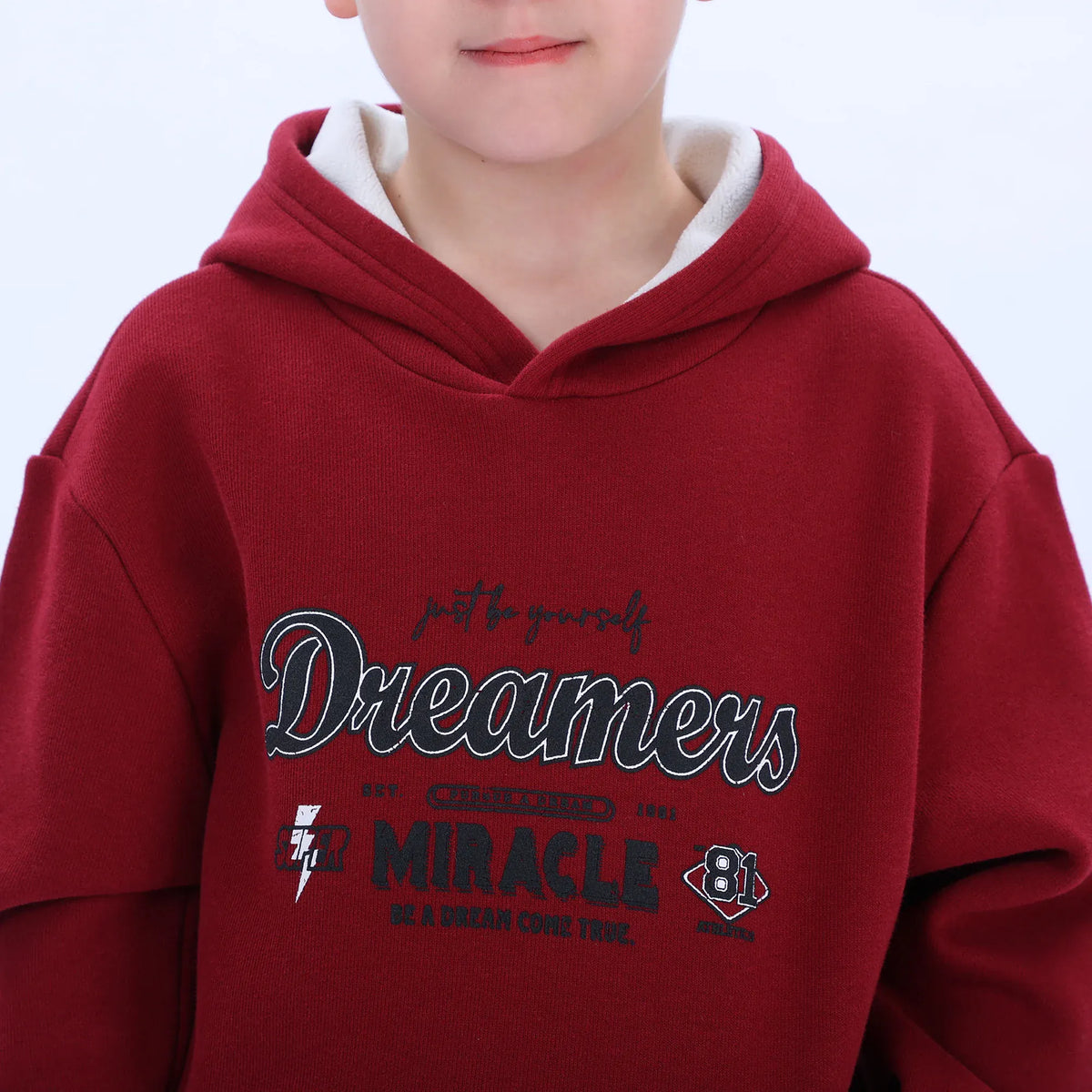 Casual Printed Hoodie for Boys Image