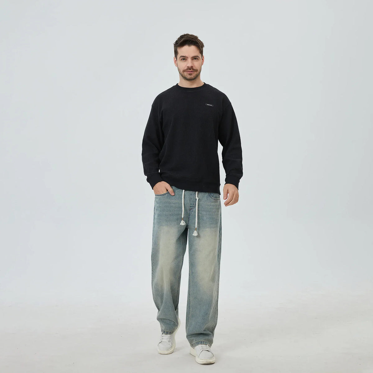 Jacquard Sweatshirt for Men Image