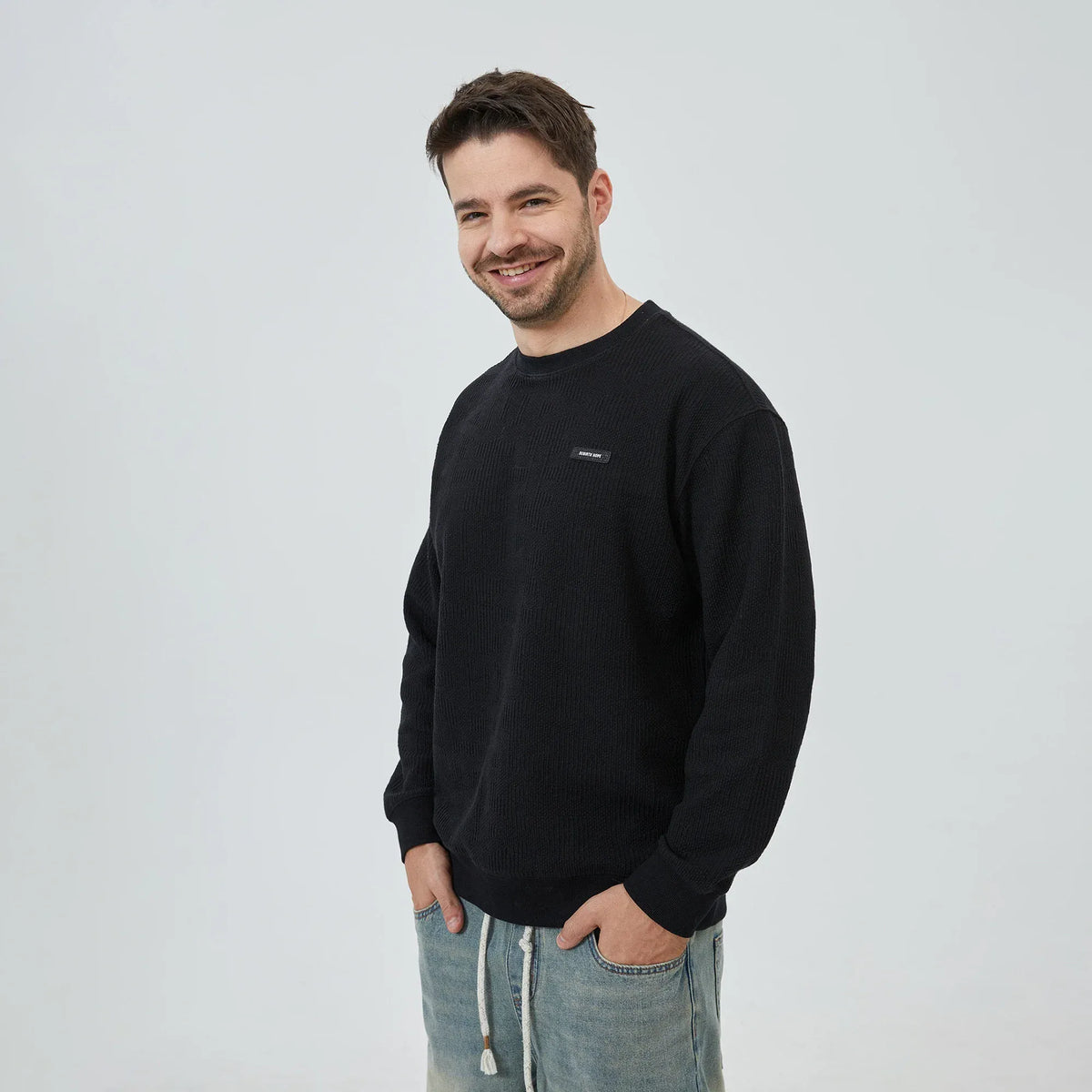 Jacquard Sweatshirt for Men Image