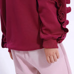 Casual Embroidery Sweatshirt for Girls Image