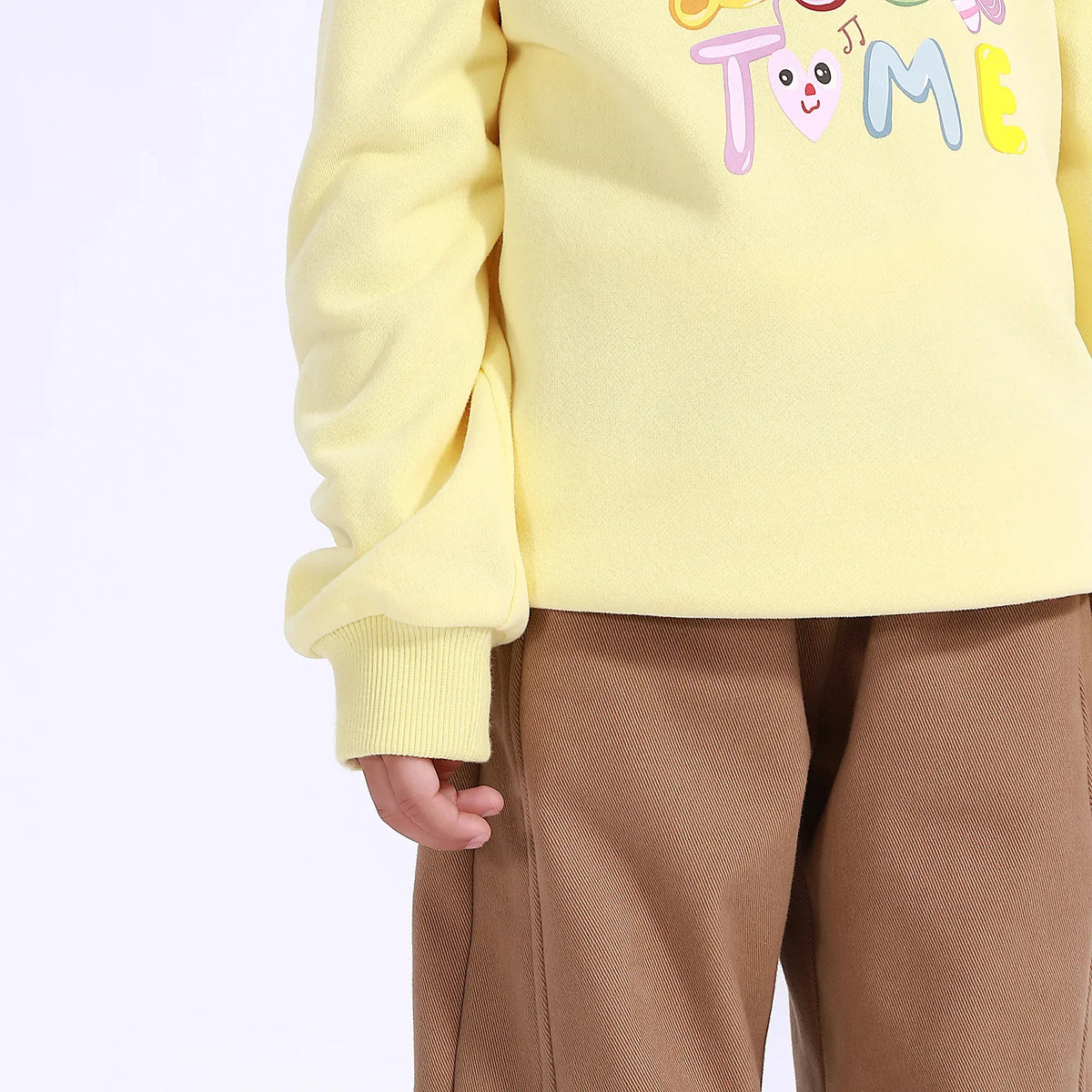 Casual Printed Sweatshirt for Girls Image