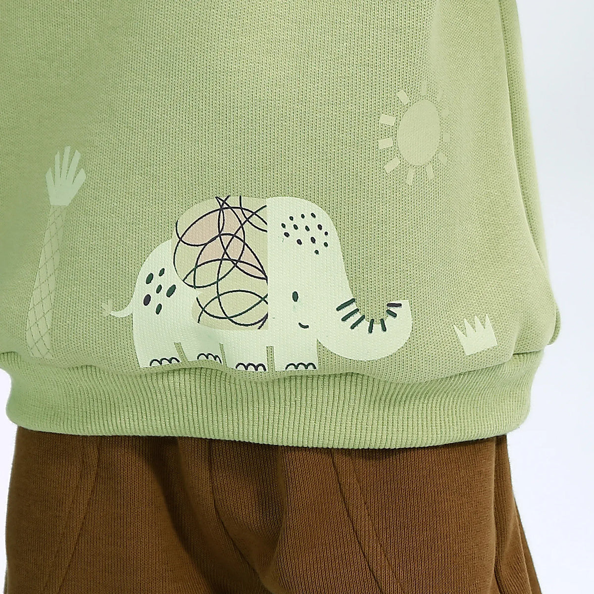 Casual Printed Sweatshirt for Baby boy Image