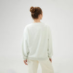 Embroidery Loose Drop-Shoulder Sweatshirt with Circular for Women Image