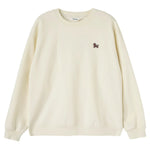 Embroidery Loose Drop-Shoulder Sweatshirt with Circular for Women Image