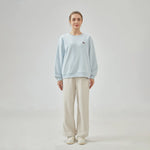 Embroidery Loose Drop-Shoulder Sweatshirt with Circular for Women Image