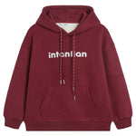 Embroidery Loose Drop-Shoulder Hoodie with With Hood for Women Image