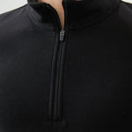 Plain Regular Sleeve Sweatshirt with Stand Collar for Men Image