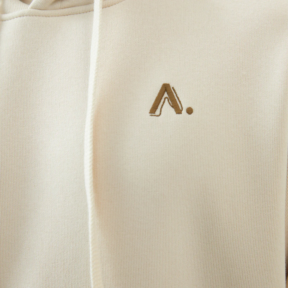 Embroidery Loose Drop-Shoulder Hoodie with With Hood for Men Image