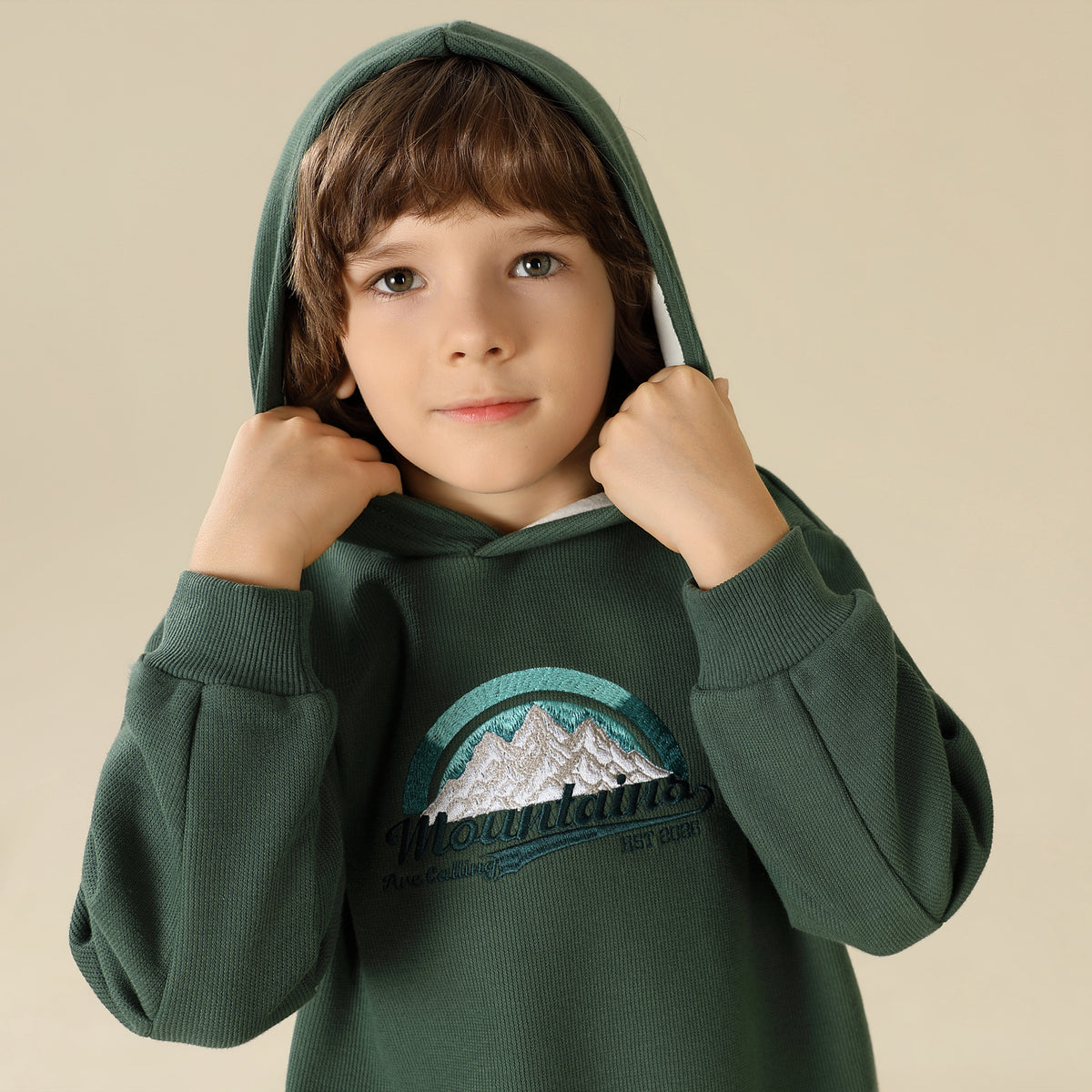 Embroidery Hoodie For Boys